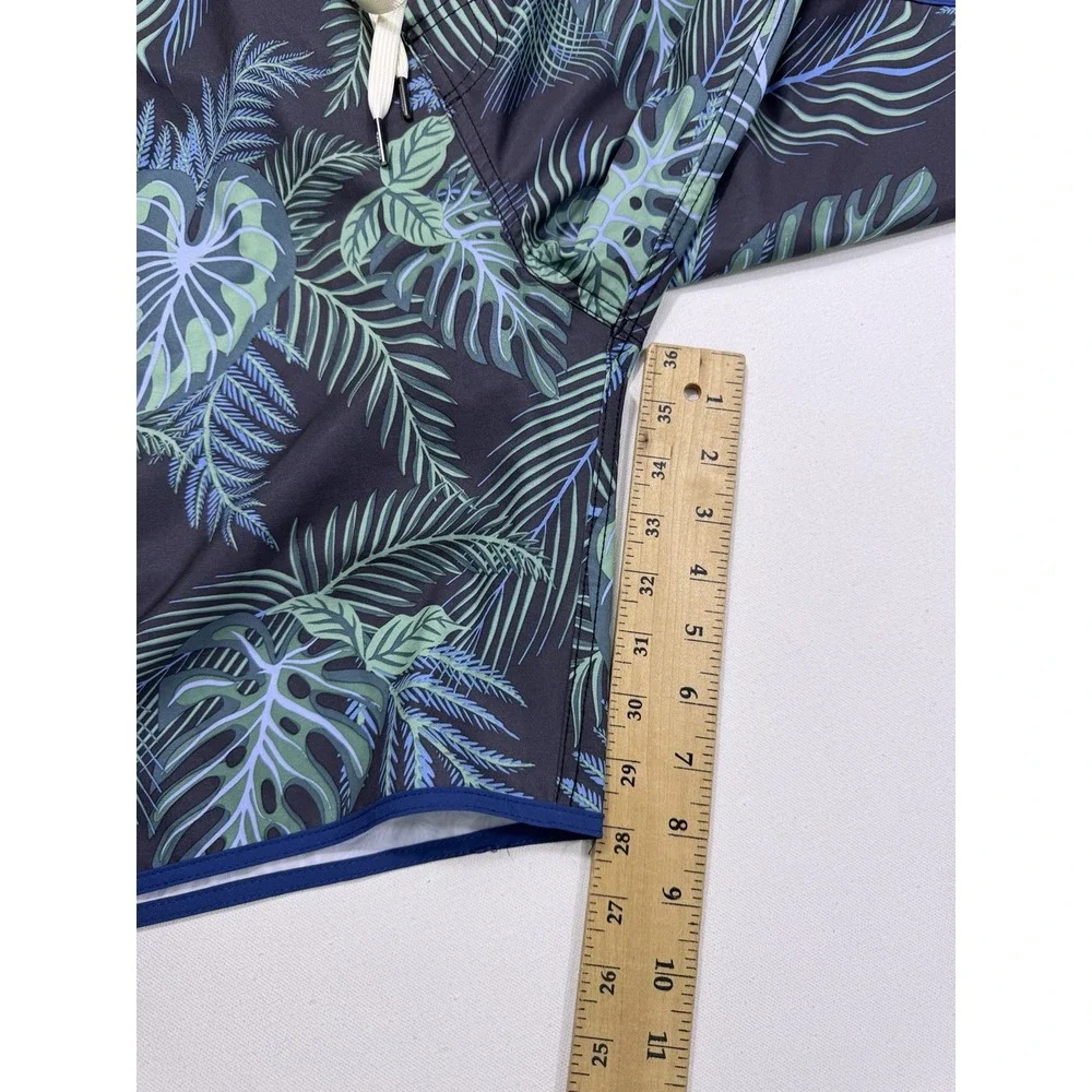 Fair Harbor Swim Trunks Men's 3XL Lined Shorts 8” Inseam Vacation Green Floral